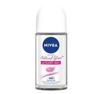 NIVEA Natural Glow Smooth Skin Deodorant Roll On for Women, 50ml
