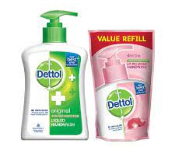 Dettol Original Liquid Hand Wash with Sensitive Hand wash Pouch Free