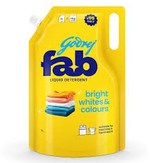 Godrej Fab Liquid Detergent Bright Whites & Colours 1L