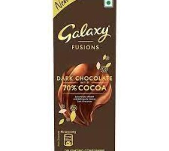 Galaxy Fusions Dark Chocolate Bar – Silky & Smooth, With 70 Cocoa