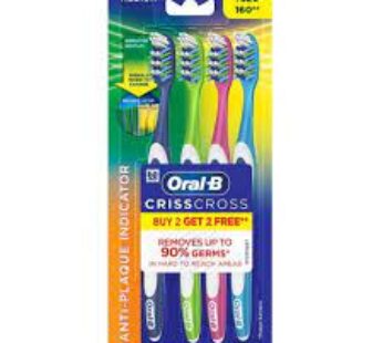 Oral B Medium Criss Cross Gum careTooth Brush 4N Buy 2 Get 2