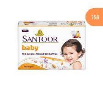 Santoor Santoor Baby Soap with Milk Cream, Saffron & Almond Oil 100g