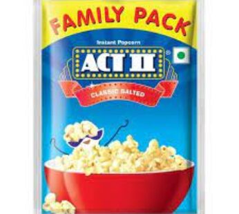 ACT II Instant Popcorn – Classic Salted Flavour, Snacks, 120 g