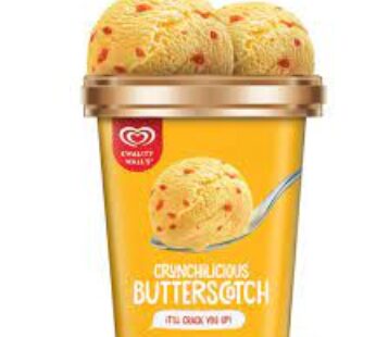 Kwality Walls Crunchilicious Butterscotch Ice Cream Tub 700ml
