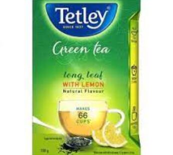 Tetley Green Tea Long Leaf With Lemon Powder 100g